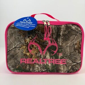 Realtree Insulated Camo Lunch Bag Pink Camouflage School Travel Tote New